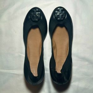 Tory Burch Black Elastic Ballet Flats - US 6